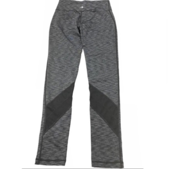 Ideology Workout Pants Athletic Leggings w/ Mesh Mid Rise Grey Women Sz Small. - Picture 3 of 12